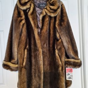 Terry Lewis faux mink coat